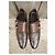 Scarpe Double Monk Gucci Pelle Marrone Scuro - vista 5