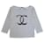 Chanel Tops Negro Blanco Algodón