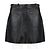Pantalones cortos de cuero Proenza Schouler Negro