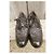 Décolleté stringate Dolce & Gabbana in Tweed e Pelle Vernice Marrone Marrone scuro - vista 4