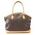Louis Vuitton Lockit Horizontal Tote Bag Brown