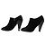STIVALI ANKLE LOUIS VUITTON MIA 38.5 PELLE LUCIDA E CAMOSCIO Nero - vista 2