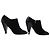 STIVALI ANKLE LOUIS VUITTON MIA 38.5 PELLE LUCIDA E CAMOSCIO Nero - vista 3