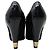STIVALI ANKLE LOUIS VUITTON MIA 38.5 PELLE LUCIDA E CAMOSCIO Nero - vista 5