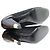 STIVALI ANKLE LOUIS VUITTON MIA 38.5 PELLE LUCIDA E CAMOSCIO Nero - vista 6