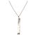 COLLANA SAUTOIR MESSIKA KATE 5781 PENDENTE VERTICALE ORO BIANCO 18K DIAMANTE 0,59CT Argento - vista 2