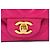 Timeless Bolsa retangular Chanel fúcsia em couro chevron com hardware dourado Fuschia - vista 14