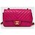 Timeless Bolsa retangular Chanel fúcsia em couro chevron com hardware dourado Fuschia - vista 2