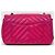 Timeless Bolsa retangular Chanel fúcsia em couro chevron com hardware dourado Fuschia - vista 3