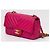 Timeless Bolsa retangular Chanel fúcsia em couro chevron com hardware dourado Fuschia - vista 4