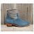 Zadig & Voltaire Teddy Stiefeletten Blau Wildleder und Stoff - Ansicht 2