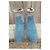 Zadig & Voltaire Teddy Stiefeletten Blau Wildleder und Stoff - Ansicht 4