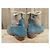 Zadig & Voltaire Teddy Stiefeletten Blau Wildleder und Stoff - Ansicht 5
