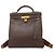 Hermès Zaino Hermes Kelly Ad PM Veau Gulliver Marrone