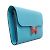 Hermès Portafoglio Lungo Hermes Constance Veau Epsom Blu Nero Y Stamp - vista 11