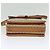 Céline Bolso de Hombro de Lona Macadam CELINE Beige Dorado Auth 124879 - vista 5