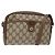 Borsa a spalla GUCCI GG Supreme Web Sherry Line PVC Beige 116 02 089 Auth 118603 D'oro