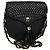 Borsa a spalla BALLY in pelle nera e oro Auth BA2569 Nero D'oro