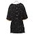 CHANEL Camicia One Piece Tweed Nero CC Auth 126348M - vista 2