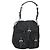 PRADA Borsa a Spalla in Nylon Nero Argento Autentica 125573