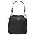 PRADA Borsa a Spalla in Nylon Nero Argento Autentica 125573 - vista 2