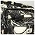 PRADA Bolso de Hombro de Nylon Negro Plata Auténtico 125913 - vista 18