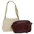 Borsa Gianni Versace Cartier in nylon e pelle 2 pezzi Bordeaux Beige Auth ar13582