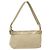 Borsa a Spalla Gancini Salvatore Ferragamo in Tela Beige Oro Auth bs26398
