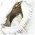 Borsa a spalla mini Matelassé Miu Miu in pelle bianca e oro Auth 115234SM Bianco D'oro - vista 12