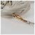 Borsa a spalla mini Matelassé Miu Miu in pelle bianca e oro Auth 115234SM Bianco D'oro - vista 19