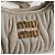 Borsa a spalla mini Matelassé Miu Miu in pelle bianca e oro Auth 115234SM Bianco D'oro - vista 20