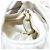 Borsa a spalla mini Matelassé Miu Miu in pelle bianca e oro Auth 115234SM Bianco D'oro - vista 22