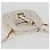 Borsa a spalla mini Matelassé Miu Miu in pelle bianca e oro Auth 115234SM Bianco D'oro - vista 6