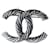 Spilla Chanel CC Argentata Argento Metallico