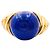 Autre Marque Anel de ouro amarelo com cabochão de lápis-lazúli.
