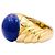 Autre Marque Anel de ouro amarelo com cabochão de lápis-lazúli. - vista 3