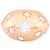Autre Marque Anello bombato in oro rosa e diamanti.