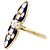 Autre Marque 'Marquise'-Ring aus Gelbgold, Diamanten, Emaille. - view 3