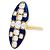 Autre Marque 'Marquise'-Ring aus Gelbgold, Diamanten, Emaille. - view 4