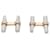 Van Cleef & Arpels cufflinks in yellow gold and steel.  - view 1