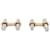 Van Cleef & Arpels cufflinks in yellow gold and steel.  - view 2