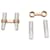 Van Cleef & Arpels cufflinks in yellow gold and steel.  - view 4