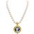 Autre Marque Collana in oro giallo, perle coltivate, cammeo in onice.