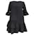 Alexander McQueen Ruffled Mini Dress in Black Wool  ref.2288124