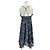 Vestido midi de seda estampado azul marino Iro - vista 2