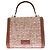 Aspinal Of London Borsa "Midi Mayfair" in rafia e pelle cammello - vista 2