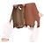 Aspinal Of London Borsa "Midi Mayfair" in rafia e pelle cammello - vista 6