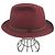& Other Stories Cappello Fedora in Feltro di Coniglio Borsalino Bordeaux - vista 2