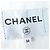 Chaqueta de mezclilla recortada con botones COCO de algodón Chanel con camelia en relieve Blanco - vista 11