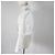 Chaqueta de mezclilla recortada con botones COCO de algodón Chanel con camelia en relieve Blanco - vista 3